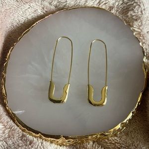 Saftey‎ Pin Earrings